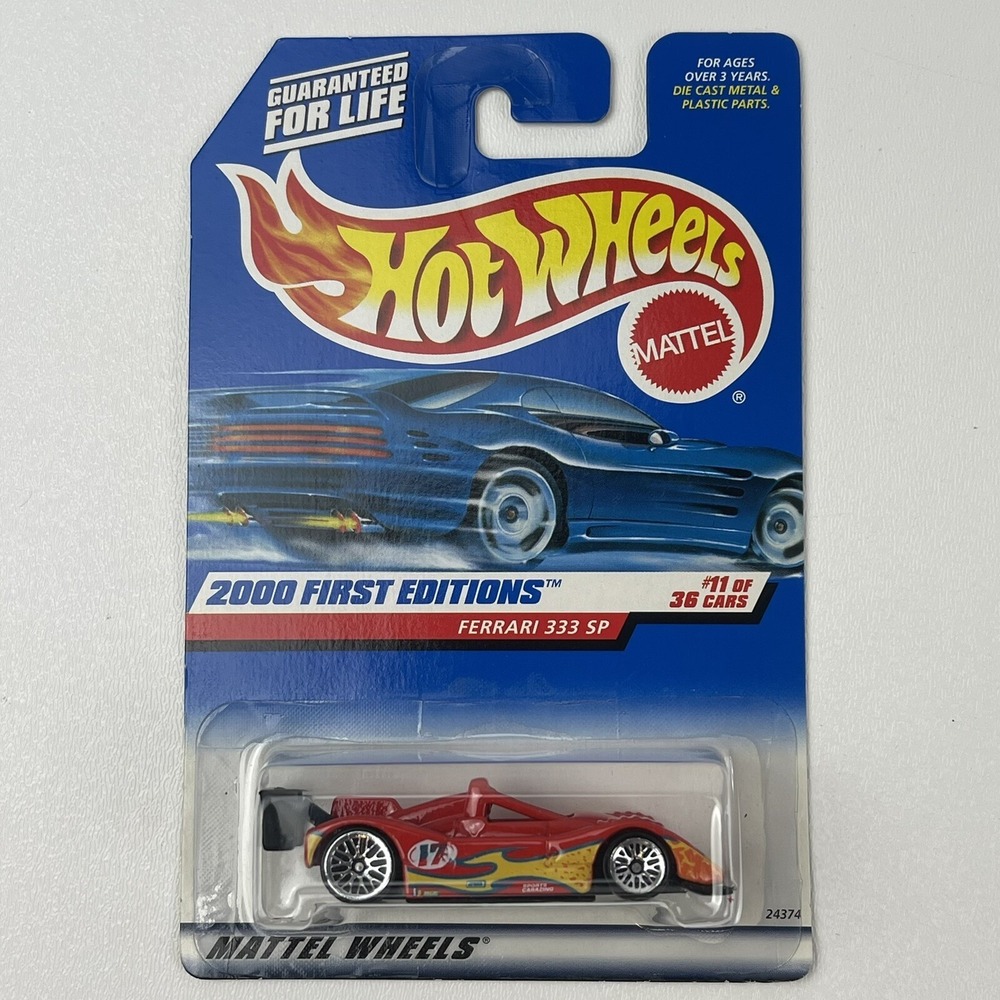 2000 Hot Wheels First Editions Ferrari 333 SP Red 11 of 36 Mattel Wheels 071